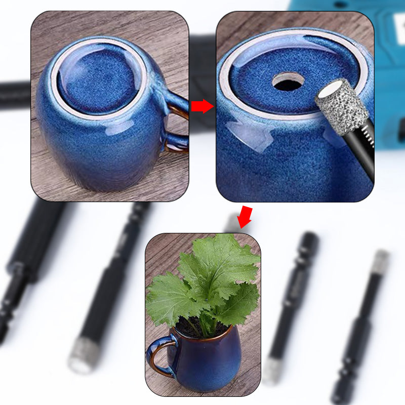 【🔥Celoten komplet】🛠️Svedri s šestrobim steblom za marmor/ploščice/kamen-SI