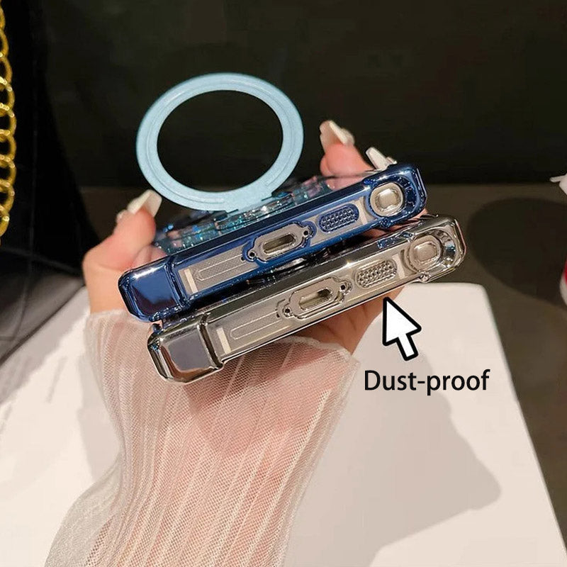 Magnetinio gradiento magnetiniai blizgučiai mobiliųjų telefonų dėklai, skirti Samsung S22/23/24-LT