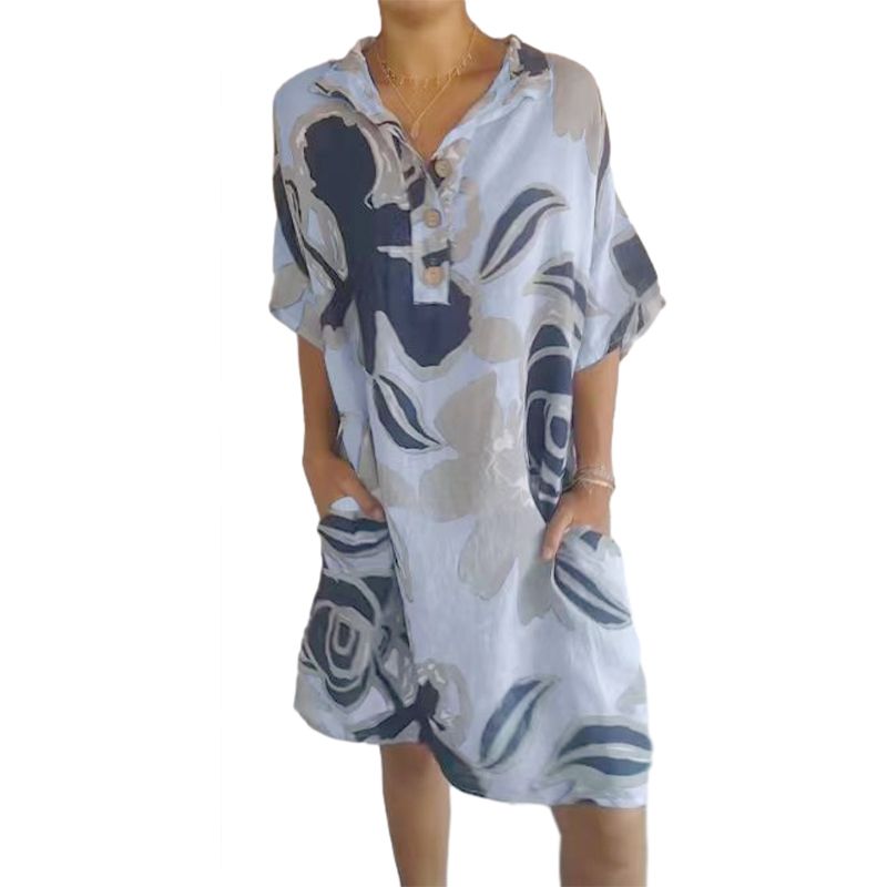 🔥Vestido casual elegante con estampado para mujer-ES