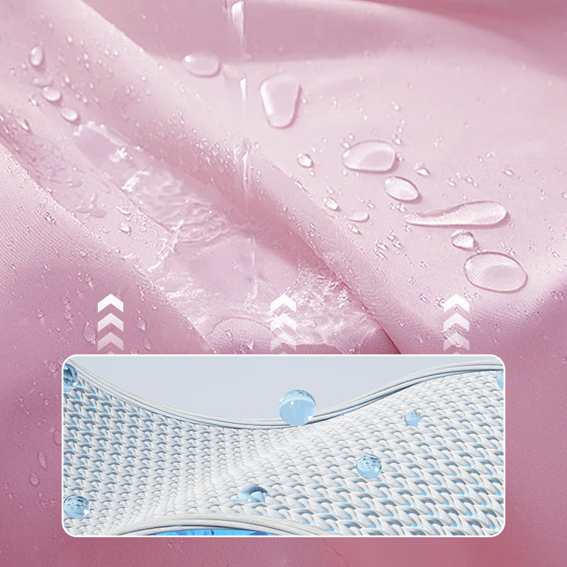 🌧️ Daugkartinė striukė nuo lietaus su kauke (suaugusiųjų modelis)