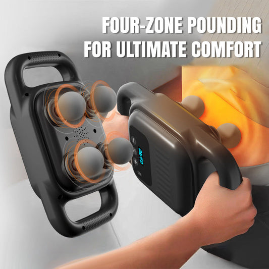 🏋️‍♂️ Fascijų masažo prietaisas su 4 galvutėmis-LT