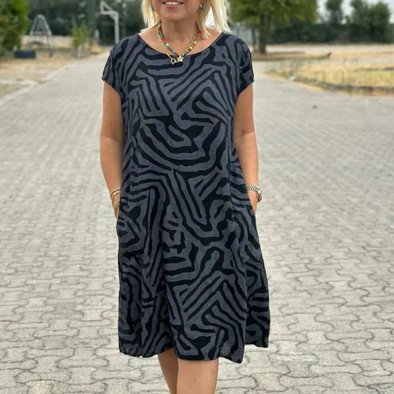 🎁Βραδινά τυπωμένα καθημερινά φορέματα μποέμ 2025👗-GR