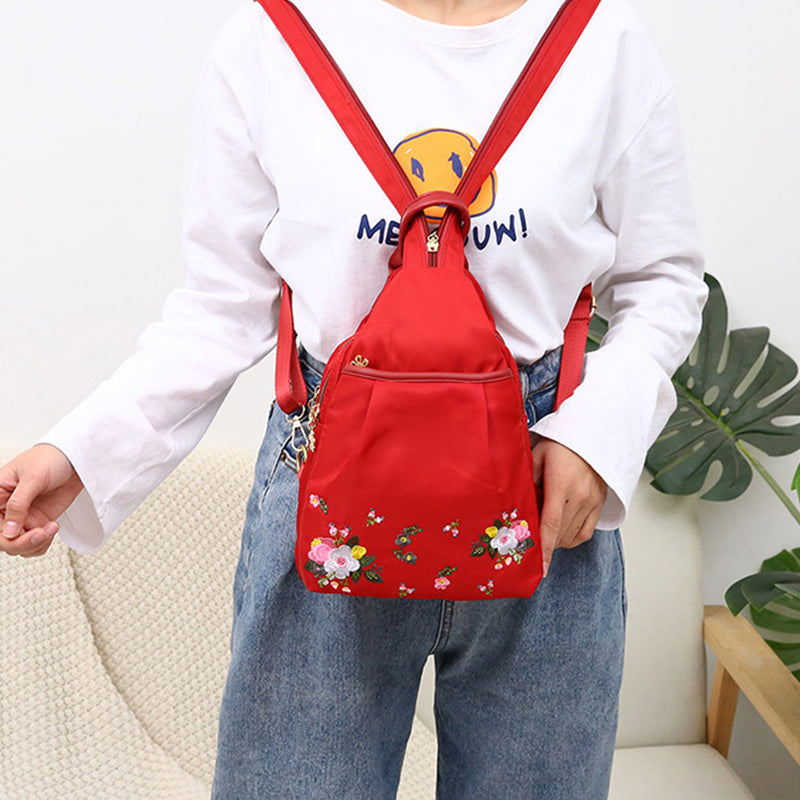 Daudzfunkcionāla, pārnēsājama sieviešu mugursoma ar apdruku-LV