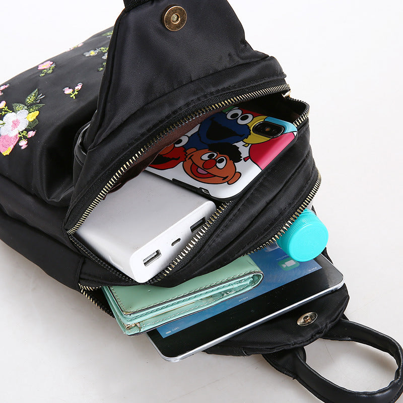 Daudzfunkcionāla, pārnēsājama sieviešu mugursoma ar apdruku-LV