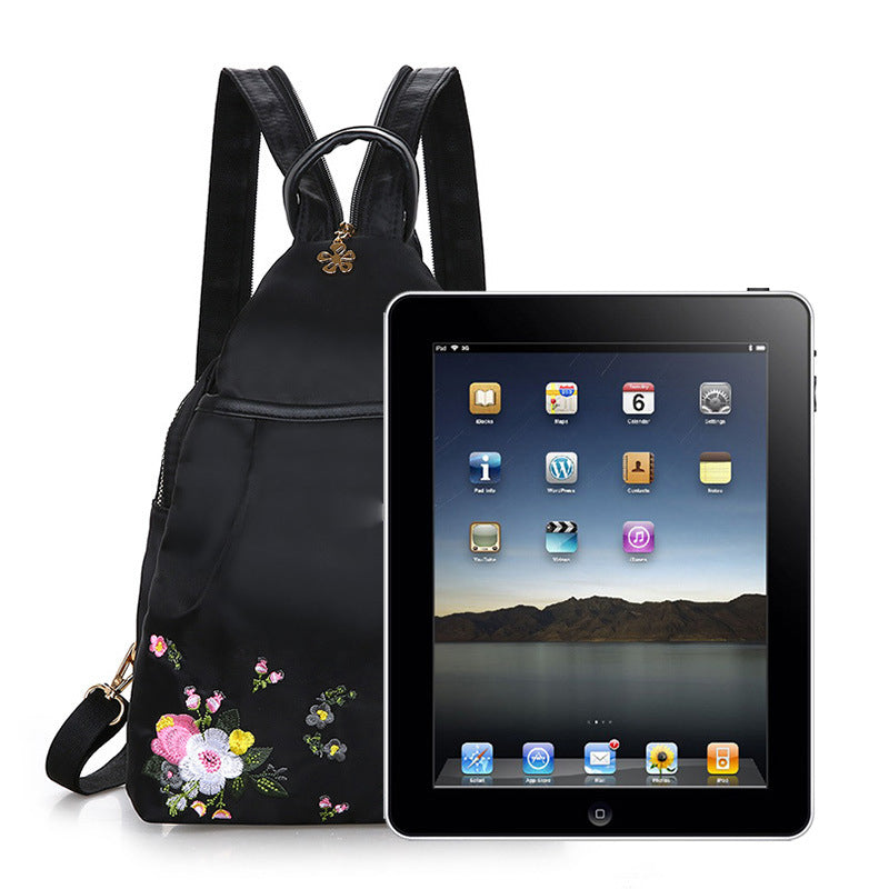 Daudzfunkcionāla, pārnēsājama sieviešu mugursoma ar apdruku-LV