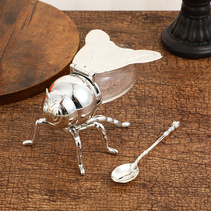 🍯Tarro de miel retro creativo con forma de abeja-ES