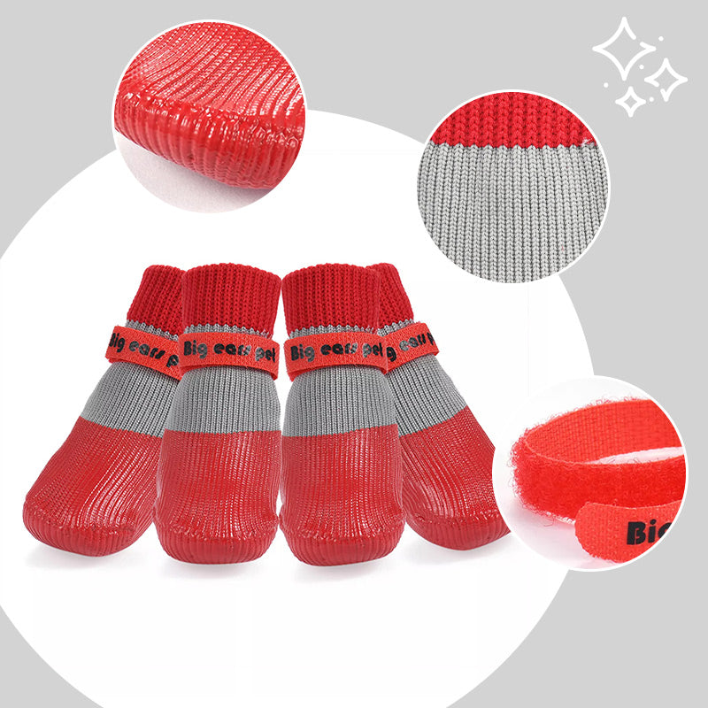 🐶2 poros neslystančių vandeniui atsparių šunų kojinių-LT