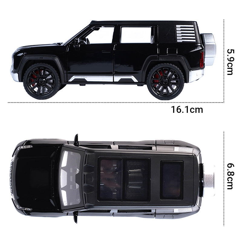 Modelo de coche de aleación de aluminio a escala 1:32 con función audiovisual.-ES
