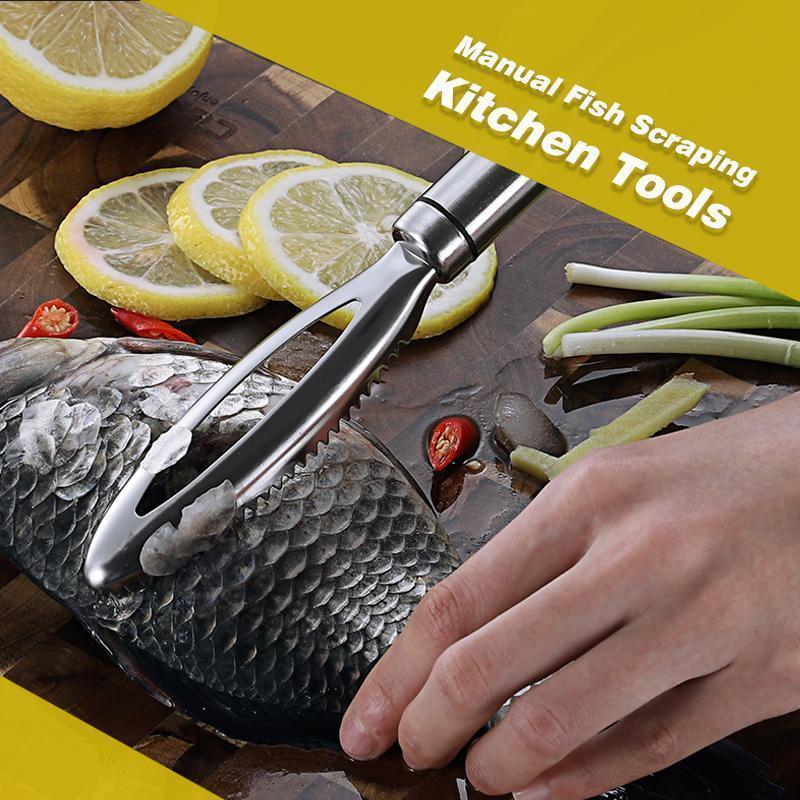 Herramientas de cocina manuales para raspar pescado-ES
