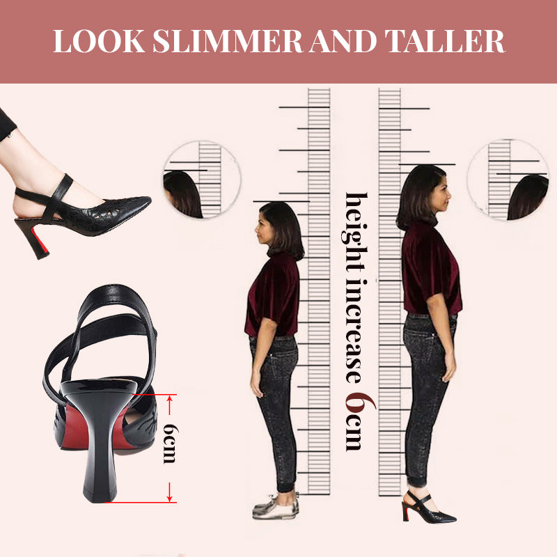 Dámske hlboké sandále so špicatou špičkou-SK