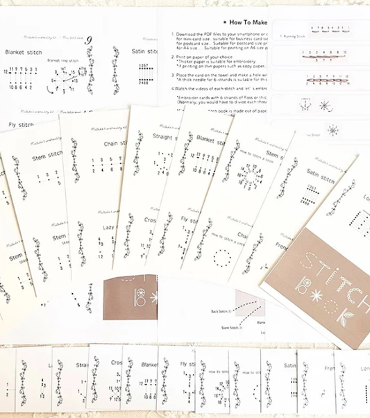 🎁 Visa parduotuvė!🔥 Kūrybinė mini siuvimo knygelė-LT