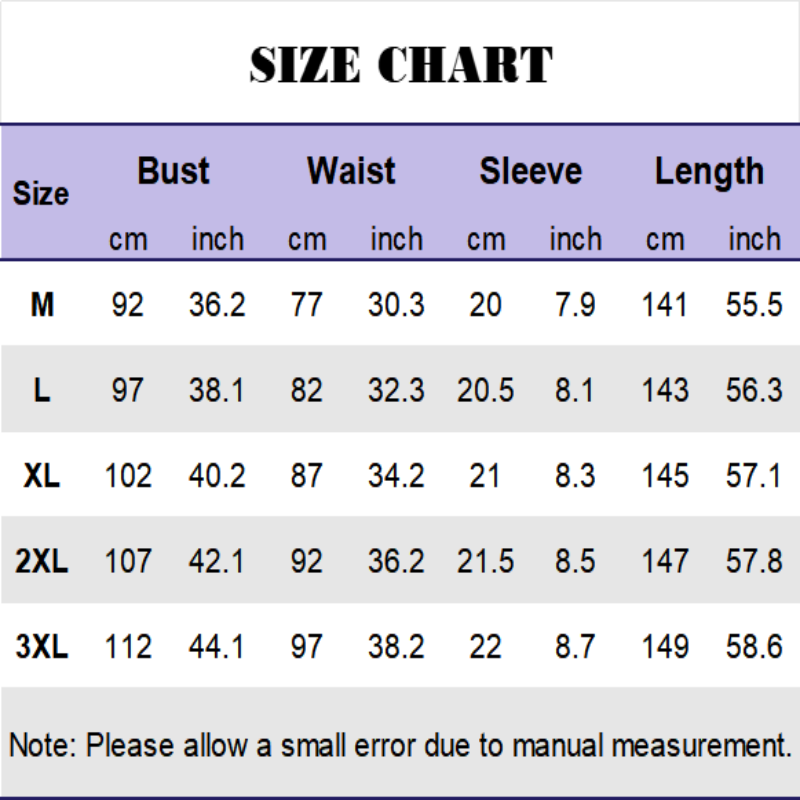 Vestido largo floral ligero de manga corta【M-3XL】-ES
