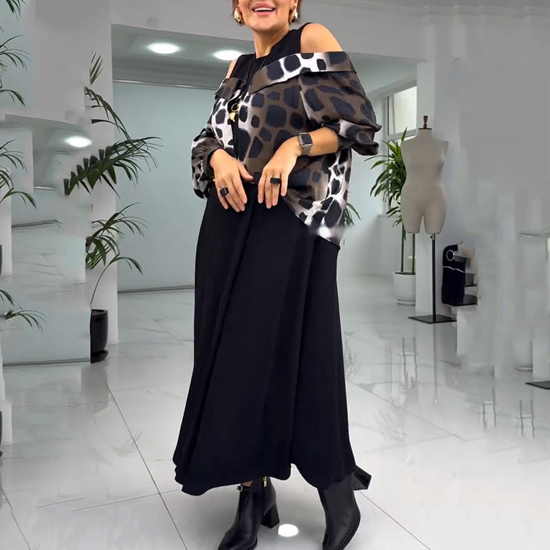 💐2025 Išskirtinė suknelė be petnešėlių su leopardo raštu【S-4XL】-LT