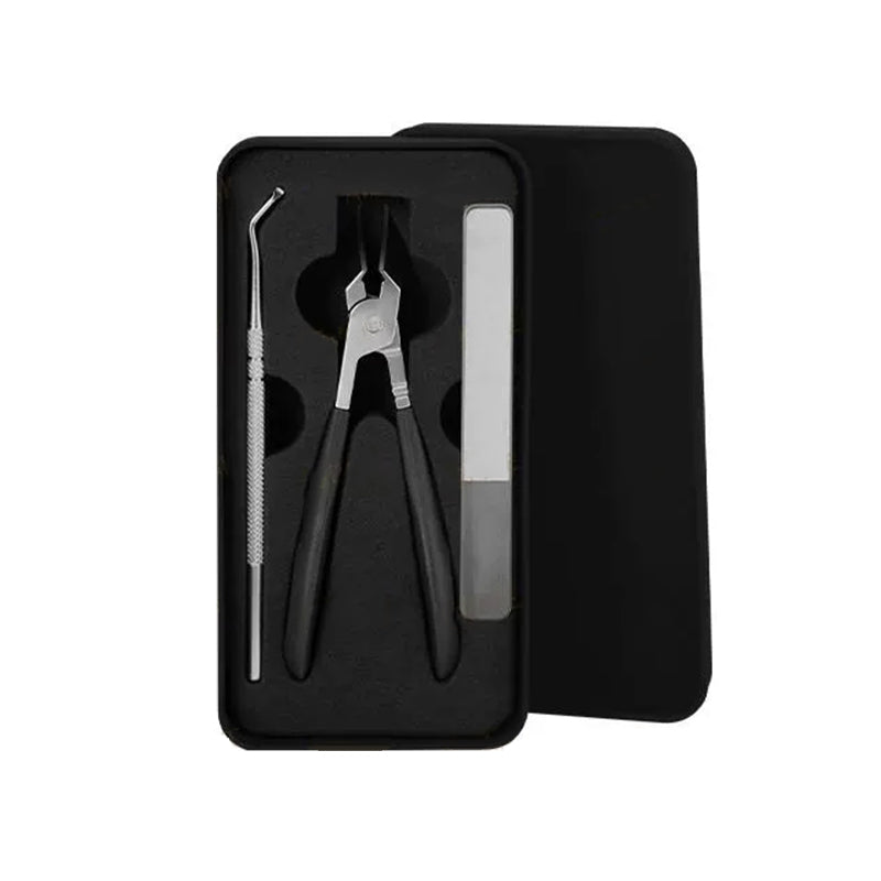 2025 a mitad de precio 🔥 Juego de cortaúñas de 3 piezas en ángulo de 25°, resistente a salpicaduras-ES