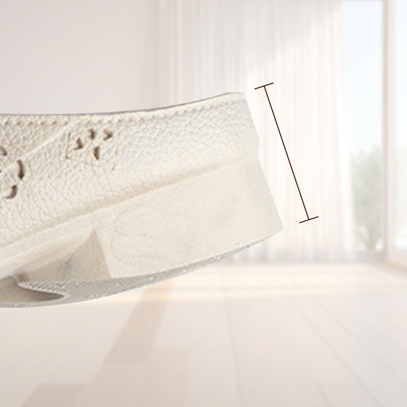 Γυναικείες Παντόφλες με Χαμηλό Τακούνι και Στρογγυλή Κεφαλή, Κοίλα Σκαλιστά Λουλούδια-GR