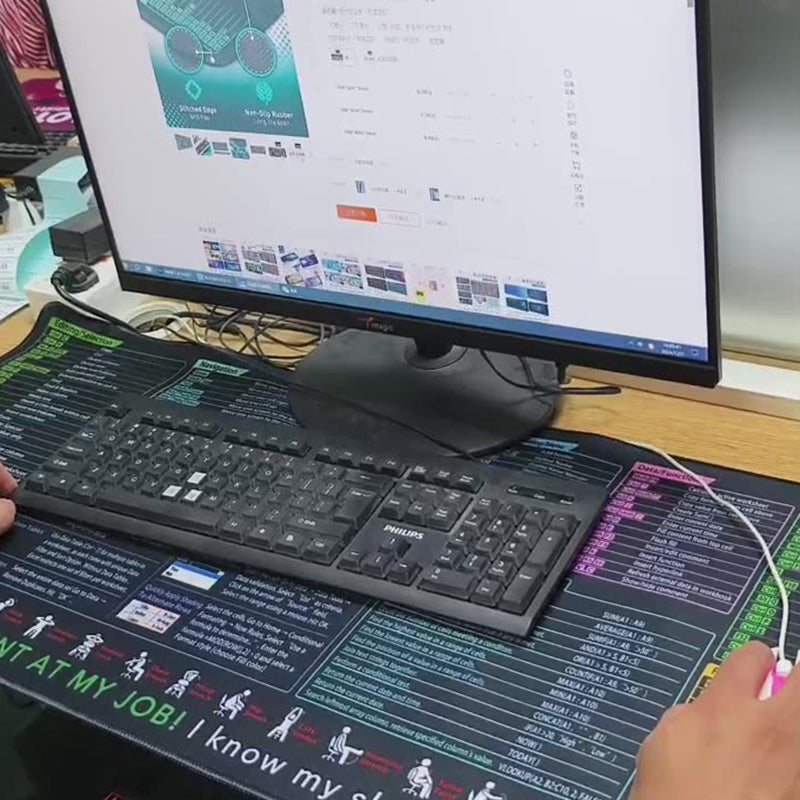 🔥 Αντιολισθητικό, ανθεκτικό στους λεκέδες χαλάκι γραφείου για γραφεία 🧠💻-GR