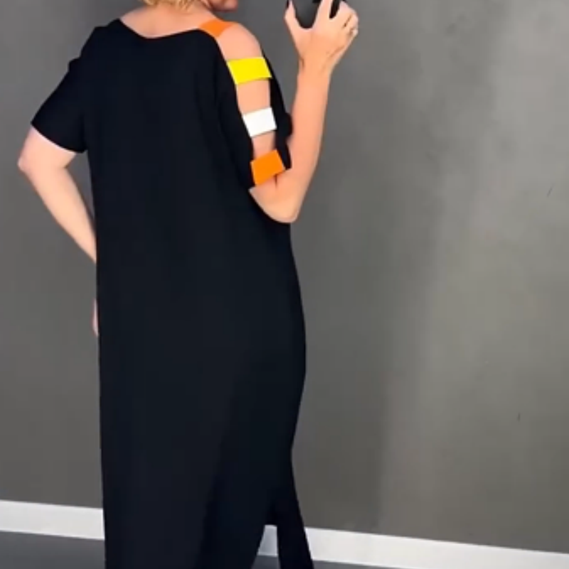 🍂Vestido de manga corta de mujer de moda con estampado-ES