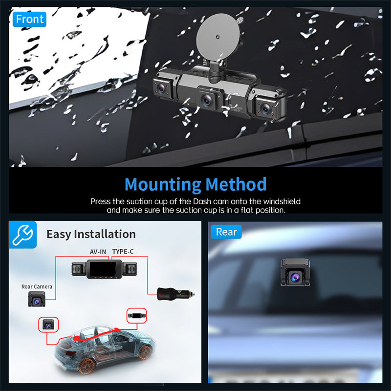 🔥4CH HD avtomobilska kamera z nočnim vidom-SI