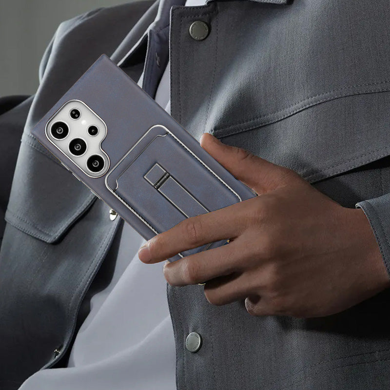 💼 Funda combinada para Samsung: Soporte + Billetera + Imán | Para viajes, trabajo y uso diario-ES