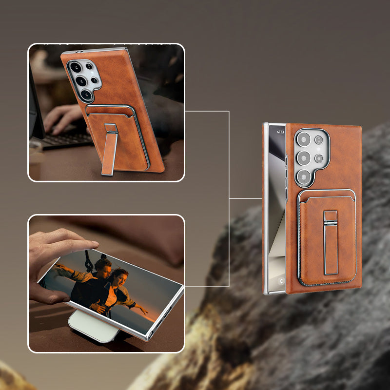 💼 Funda combinada para Samsung: Soporte + Billetera + Imán | Para viajes, trabajo y uso diario-ES