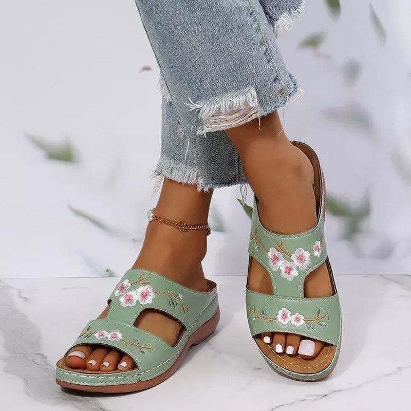 🏖️Άνετες γυναικείες παντόφλες ανοιχτής πλατφόρμας-GR