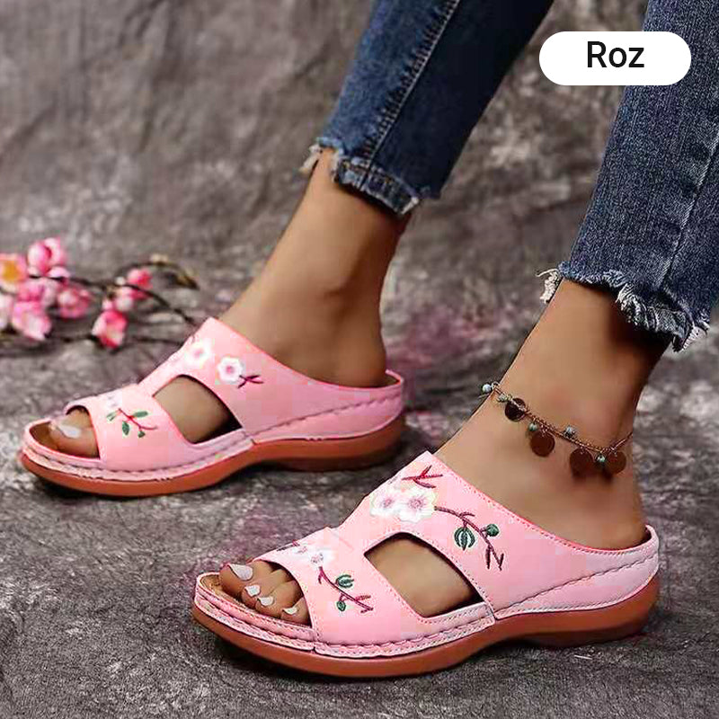 🏖️Άνετες γυναικείες παντόφλες ανοιχτής πλατφόρμας-GR