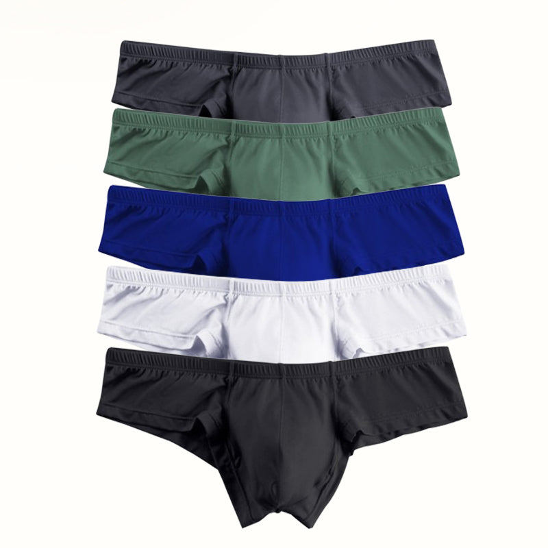 🩲Kvėpuojantys vyriški vienspalviai apatiniai su žemu paaukštinimu-LT