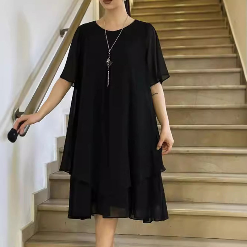 🔥👗 Laisva moteriška suknelė vienspalvės spalvos-LT