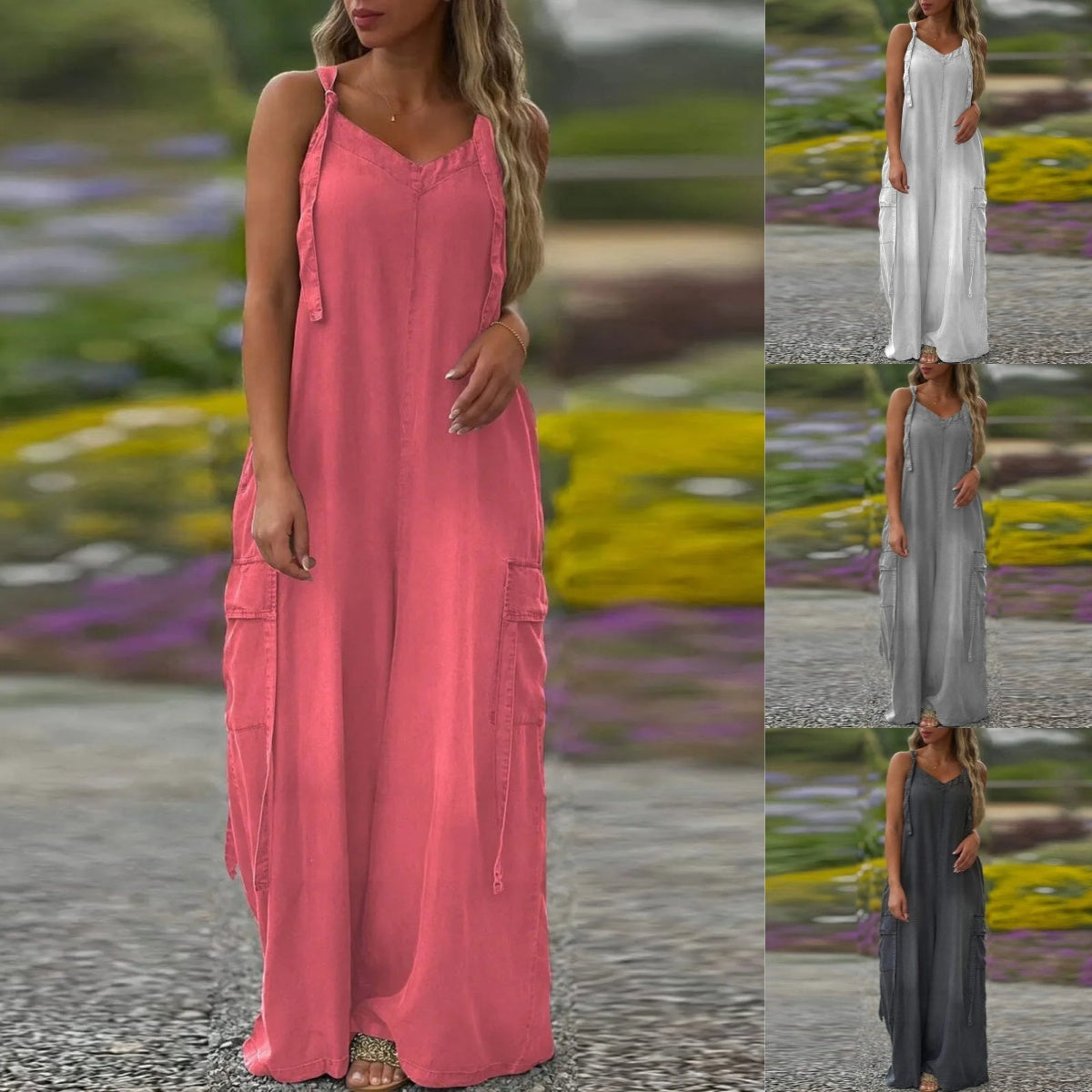 🔥SÓLO POR HOY! Mono oversize con bolsillos | -20% en la colección de verano-ES