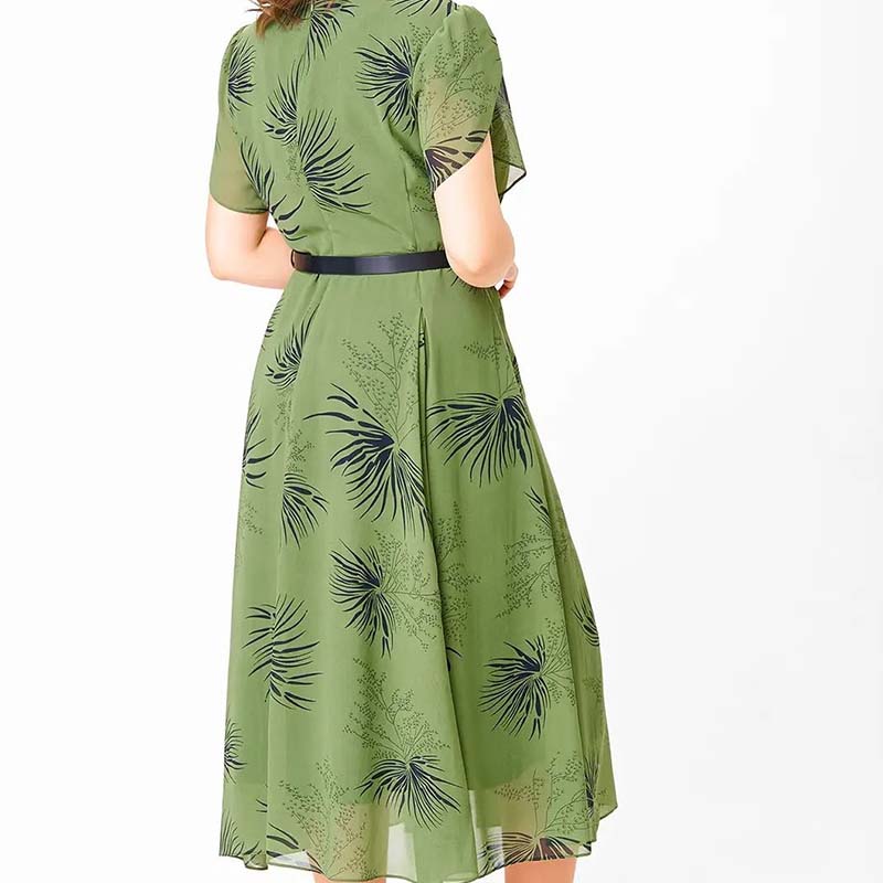 🔥Vestido corte A con cinturón | Vestido estilo floral y veraniego-ES