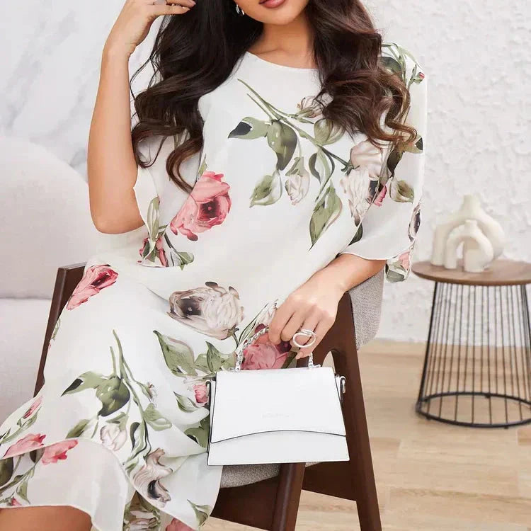 HOT 50% 👗 Šifónové šaty Blush Petal Glow-SK