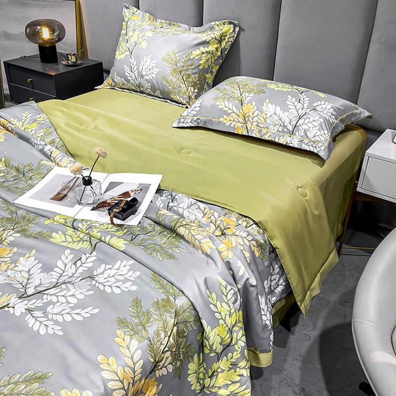 🎈✨Edredón de verano lavable, transpirable y gélido en un conjunto de 4 piezas-ES