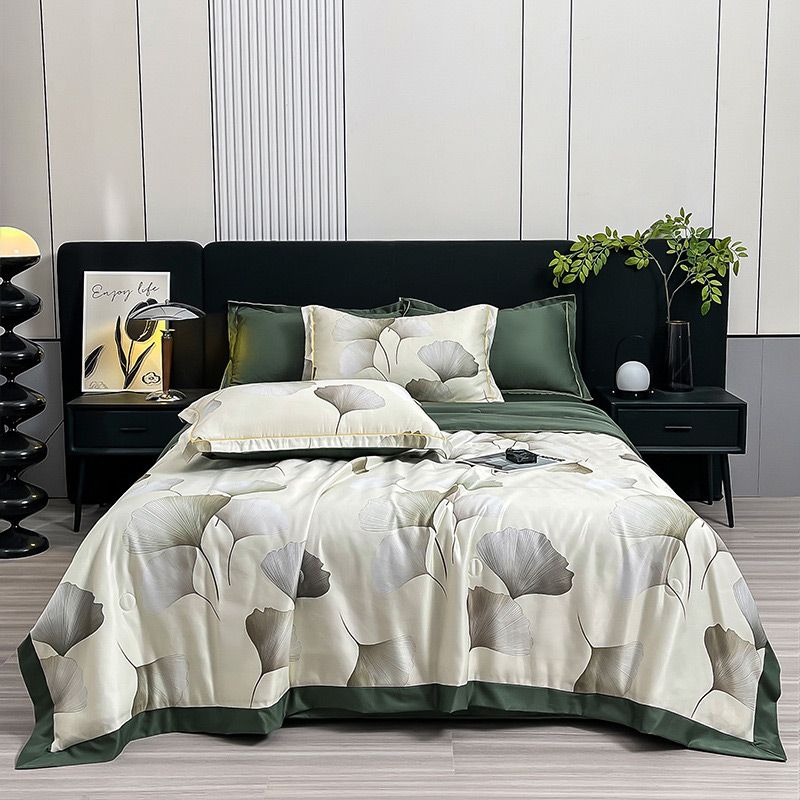 🎈✨Edredón de verano lavable, transpirable y gélido en un conjunto de 4 piezas-ES