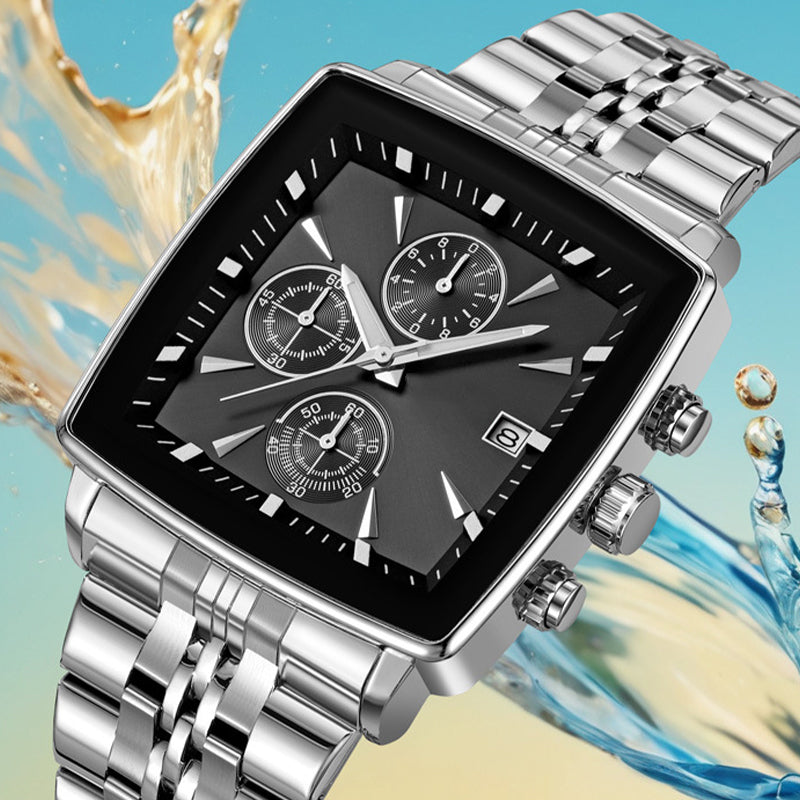 ⌚Reloj de cuarzo multifuncional resistente al agua para hombre-ES