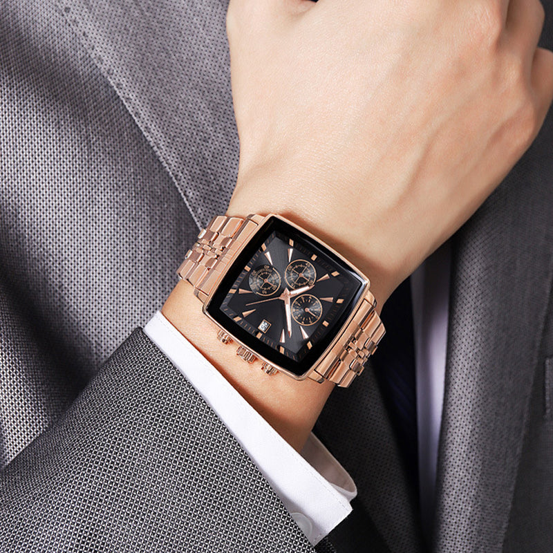 ⌚Reloj de cuarzo multifuncional resistente al agua para hombre-ES