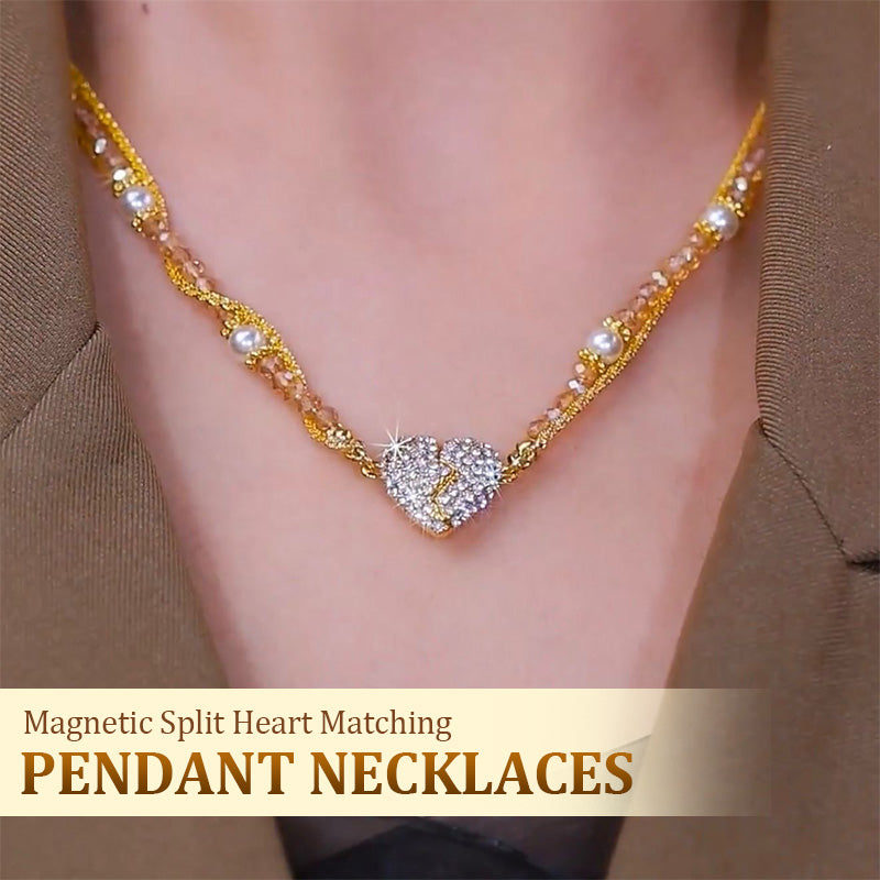 ⏳Laikinas specialus pasiūlymas⏰Derantys vėriniai su širdies formos pakabuku ir magnetu💖-LT