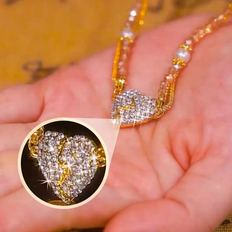 ⏳Laikinas specialus pasiūlymas⏰Derantys vėriniai su širdies formos pakabuku ir magnetu💖-LT