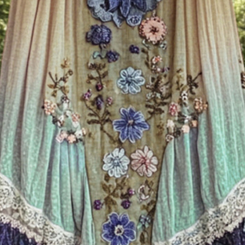 3D spausdinta berankovė U formos midi suknelė-LT