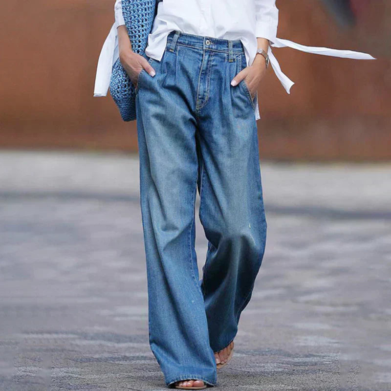 【S-3XL】👖💦Vaqueros casuales de mujer en estilo lavado-ES