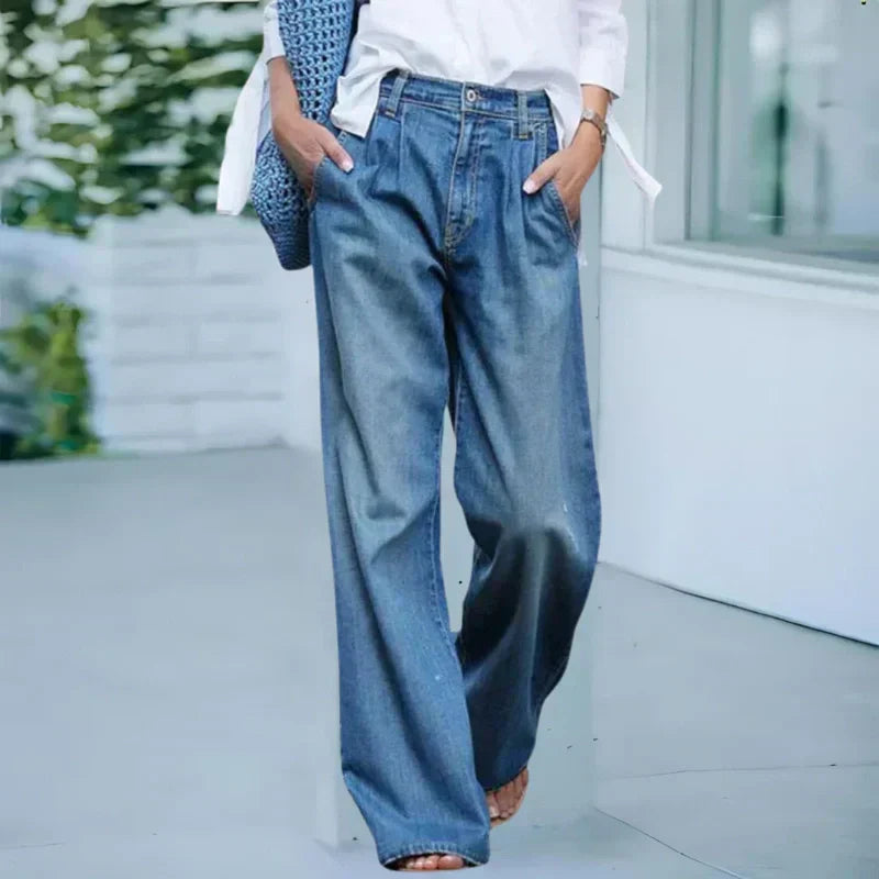 【S-3XL】👖💦Vaqueros casuales de mujer en estilo lavado-ES