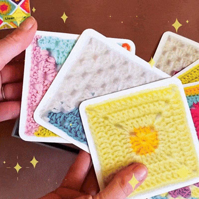🧶✨Kvačkanje s kartami Granny Square – 50 vzorcev za kombiniranje in izdelavo-SI