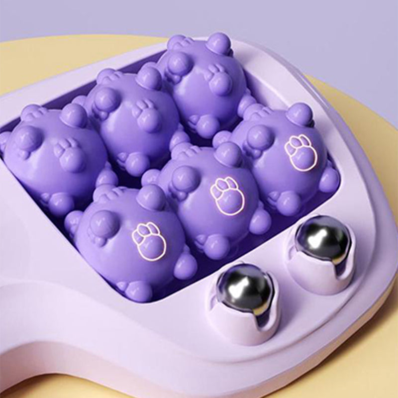 💜🦶 Prenosni dvojni masažer za stopala - sprostitev kjerkoli in kadarkoli-SI