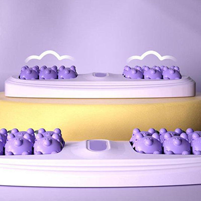 💜🦶 Prenosni dvojni masažer za stopala - sprostitev kjerkoli in kadarkoli-SI