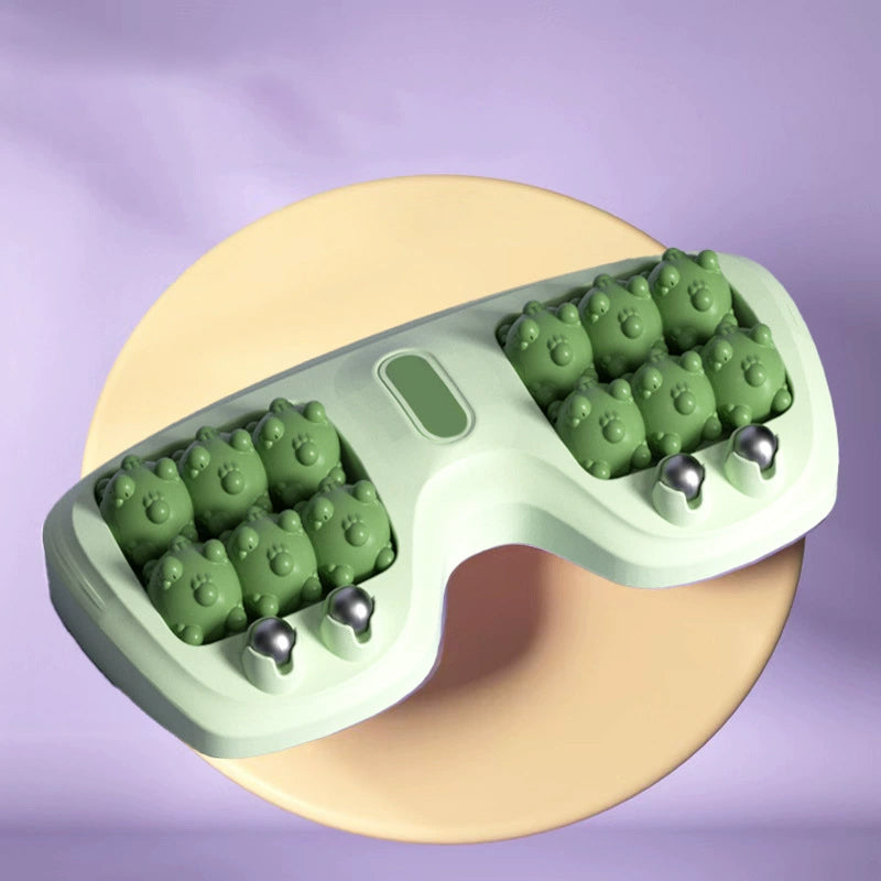 💜🦶 Prenosni dvojni masažer za stopala - sprostitev kjerkoli in kadarkoli-SI