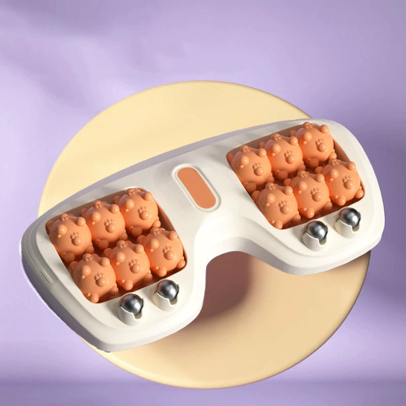 💜🦶 Prenosni dvojni masažer za stopala - sprostitev kjerkoli in kadarkoli-SI