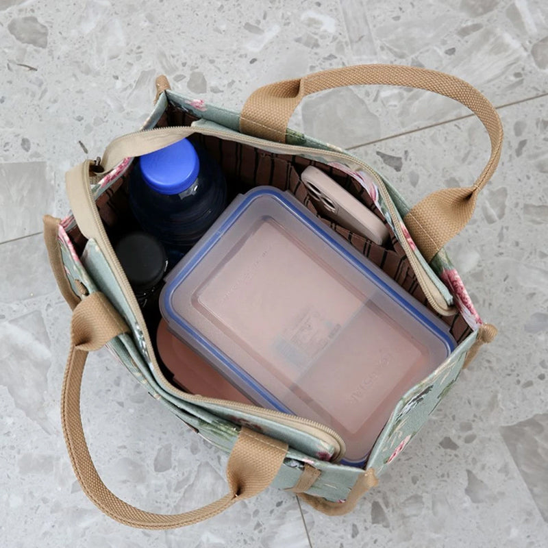 🌺Ženska torba za malico s cvetličnim potiskom-SI