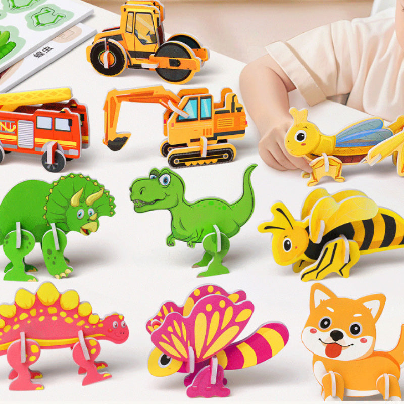 🎨 Rompecabezas educativos 3D para niños-ES