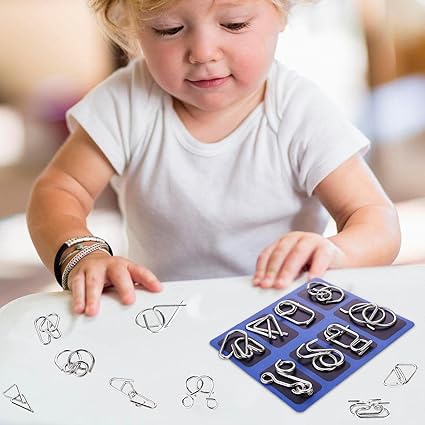 🔥Izobraževalne intelektualne igrače Igrače za prepoznavanje intelekta, kovinske sestavljanke-SI