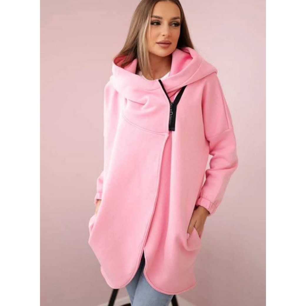 😍 (S-4XL) 🌼 Sudadera con capucha gruesa de gran tamaño para mujer-ES