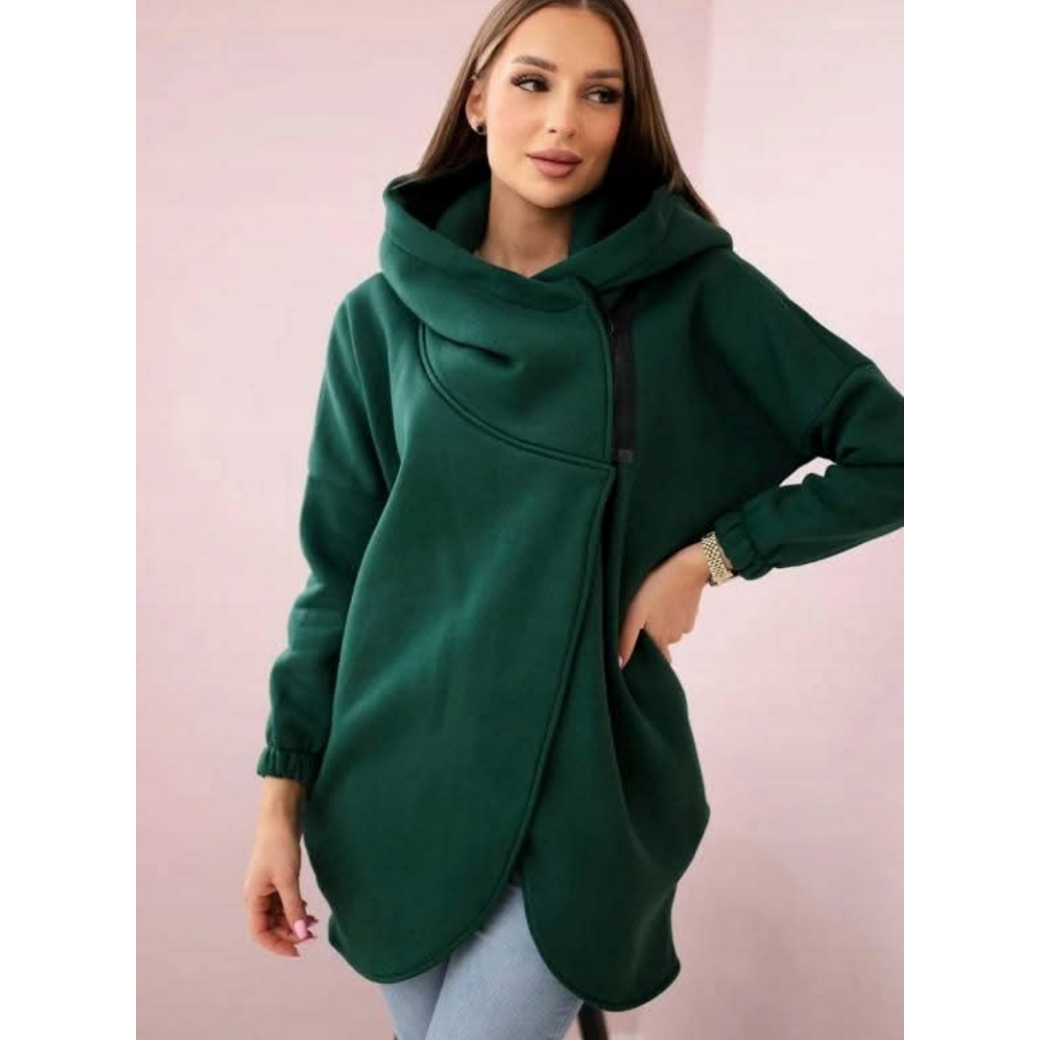 😍 (S-4XL) 🌼 Sudadera con capucha gruesa de gran tamaño para mujer-ES